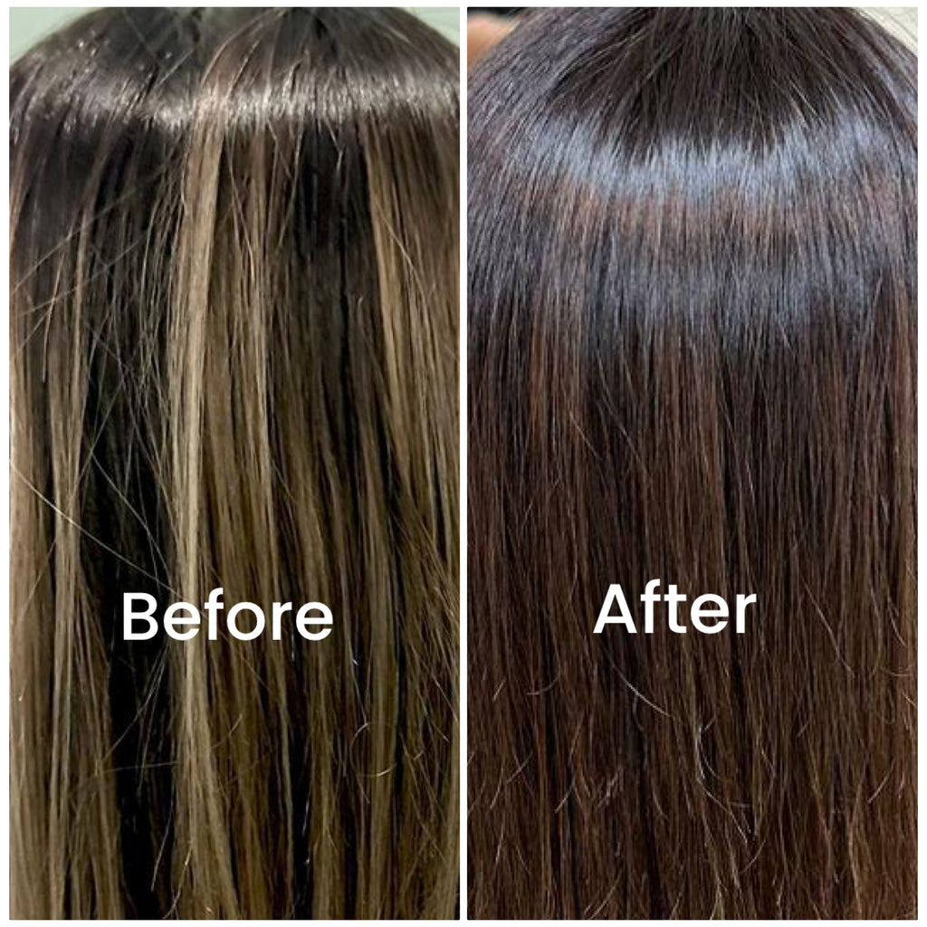 COMBO PACK: NOOR HENNA + PLANT TONER ( 2-STEP PROCESS DARK BROWN SHADE)