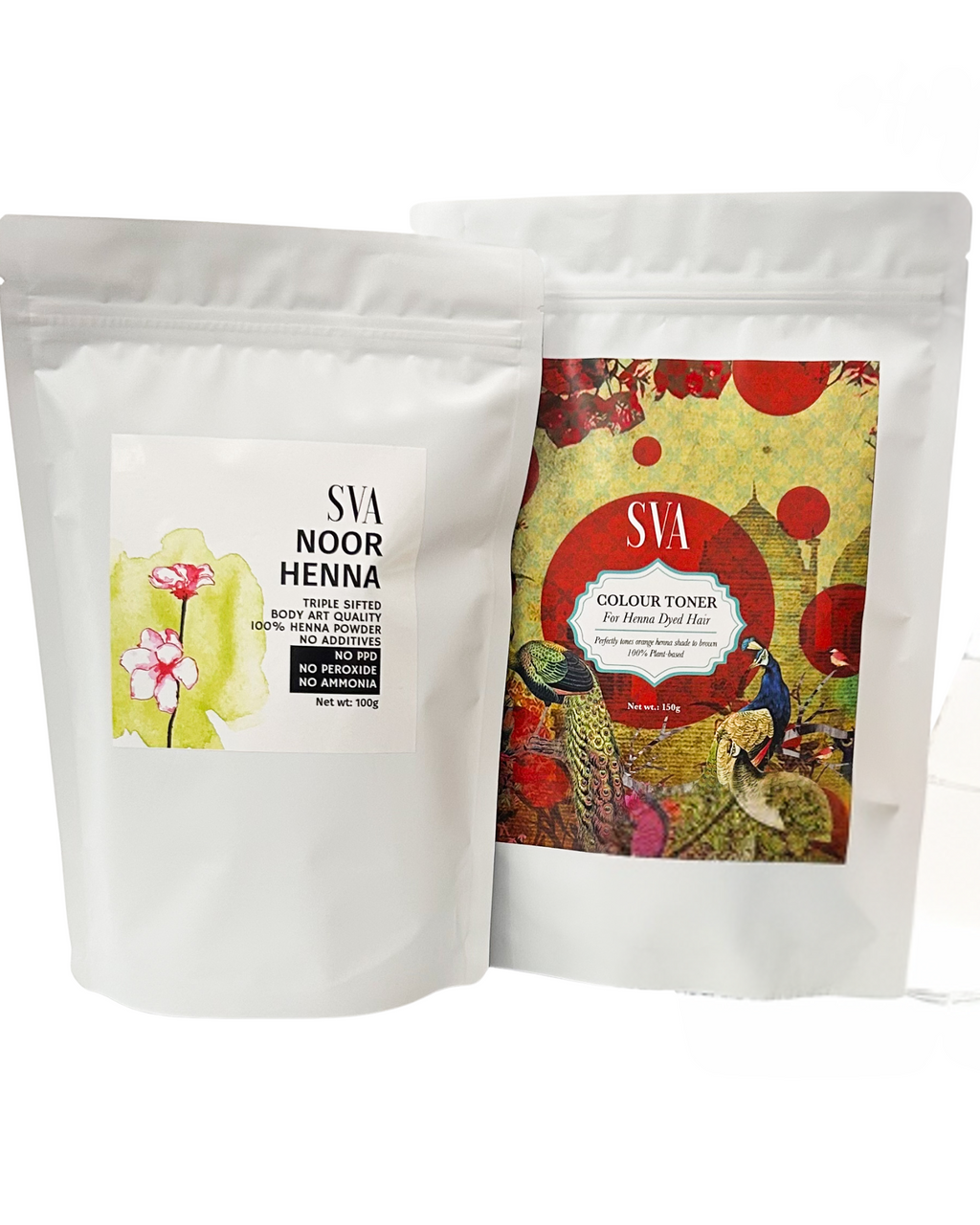 COMBO PACK: NOOR HENNA + PLANT TONER ( 2-STEP PROCESS DARK BROWN SHADE)