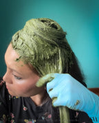 Apply Plant toner to tone henna orange next.