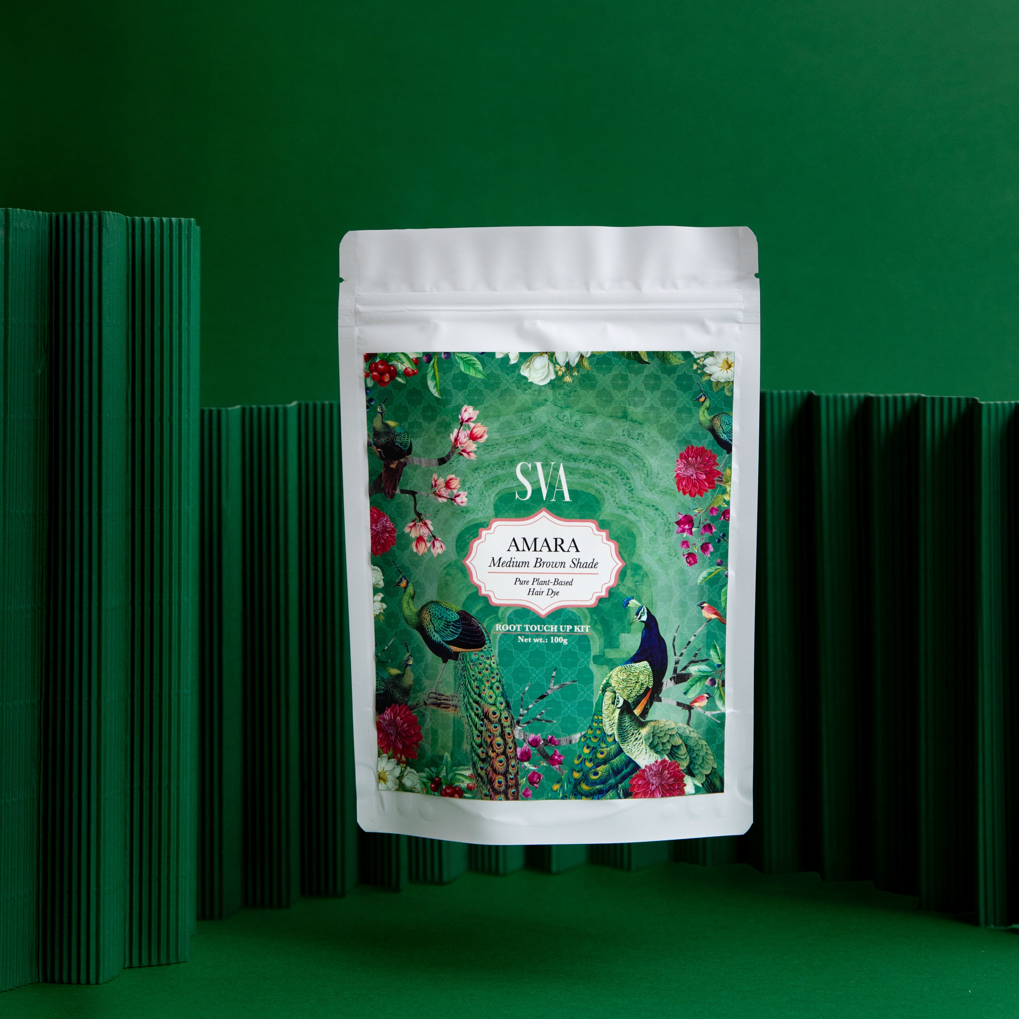 SVA Amara natural medium brown hair dye shade chemical-free option to cover grey hair -Singapore